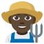 👨🏿🌾