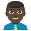 👨🏿💼
