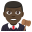 👨🏿⚖️