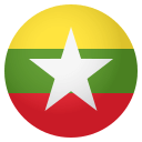Flag: Myanmar (Burma) Emoji, Emoji One style