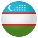 Flag: Uzbekistan Emoji, Emoji One style