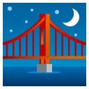 Bridge At Night Emoji, Emoji One style