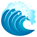 Water Wave Emoji, Emoji One style