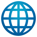 Globe with Meridians Emoji, Emoji One style