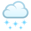 Cloud with Snow Emoji, Emoji One style