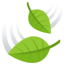 Leaf Fluttering in Wind Emoji, Emoji One style