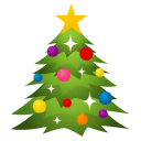 Christmas Tree Emoji, Emoji One style