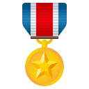 Military Medal Emoji, Emoji One style