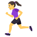 Woman Running Emoji, Emoji One style