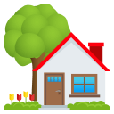 House with Garden Emoji, Emoji One style