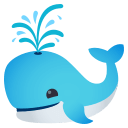 Spouting Whale Emoji, Emoji One style