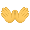 Open Hands Emoji, Emoji One style
