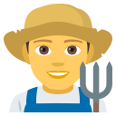 Man Farmer Emoji, Emoji One style
