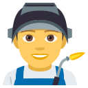 Man Factory Worker Emoji, Emoji One style