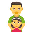 Family: Man, Girl Emoji, Emoji One style