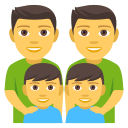 Family: Man, Man, Boy, Boy Emoji, Emoji One style