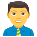 Man Office Worker Emoji, Emoji One style