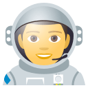 Man Astronaut Emoji, Emoji One style
