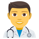 Man Health Worker Emoji, Emoji One style