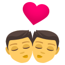 Kiss: Man, Man Emoji, Emoji One style