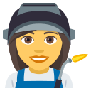 Woman Factory Worker Emoji, Emoji One style