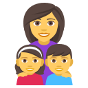 Family: Woman, Girl, Boy Emoji, Emoji One style
