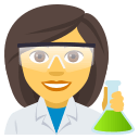 Woman Scientist Emoji, Emoji One style
