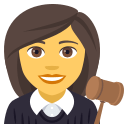 Woman Judge Emoji, Emoji One style