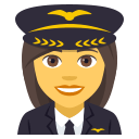 Woman Pilot Emoji, Emoji One style