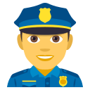 Man Police Officer Emoji, Emoji One style