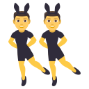 Men with Bunny Ears Emoji, Emoji One style