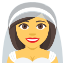 Bride with Veil Emoji, Emoji One style