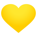 Yellow Heart Emoji, Emoji One style