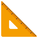 Triangular Ruler Emoji, Emoji One style