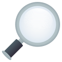 Magnifying Glass Tilted Right Emoji, Emoji One style