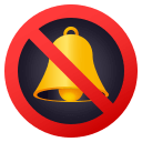 Bell with Slash Emoji, Emoji One style