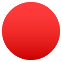 Red Circle Emoji, Emoji One style