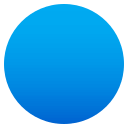 Blue Circle Emoji, Emoji One style