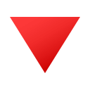 Red Triangle Pointed Down Emoji, Emoji One style