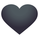 Black Heart Emoji, Emoji One style