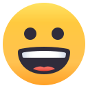 Grinning Face Emoji, Emoji One style
