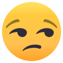 Unamused Face Emoji, Emoji One style