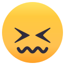 Confounded Face Emoji, Emoji One style
