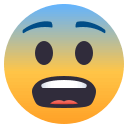 Fearful Face Emoji, Emoji One style