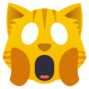 Weary Cat Face Emoji, Emoji One style