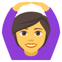 Woman Gesturing Ok Emoji, Emoji One style
