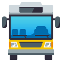 Oncoming Bus Emoji, Emoji One style
