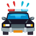 Oncoming Police Car Emoji, Emoji One style