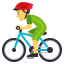 Man Biking Emoji, Emoji One style