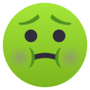 Nauseated Face Emoji, Emoji One style